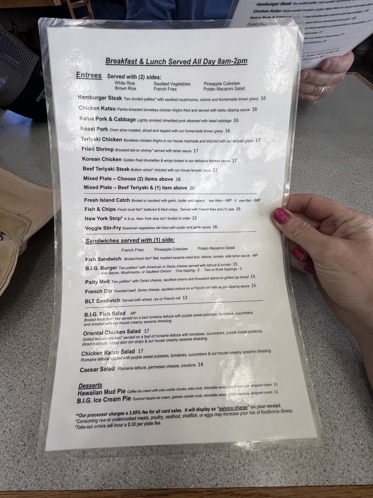 Big Island Grill Menu - Image 5